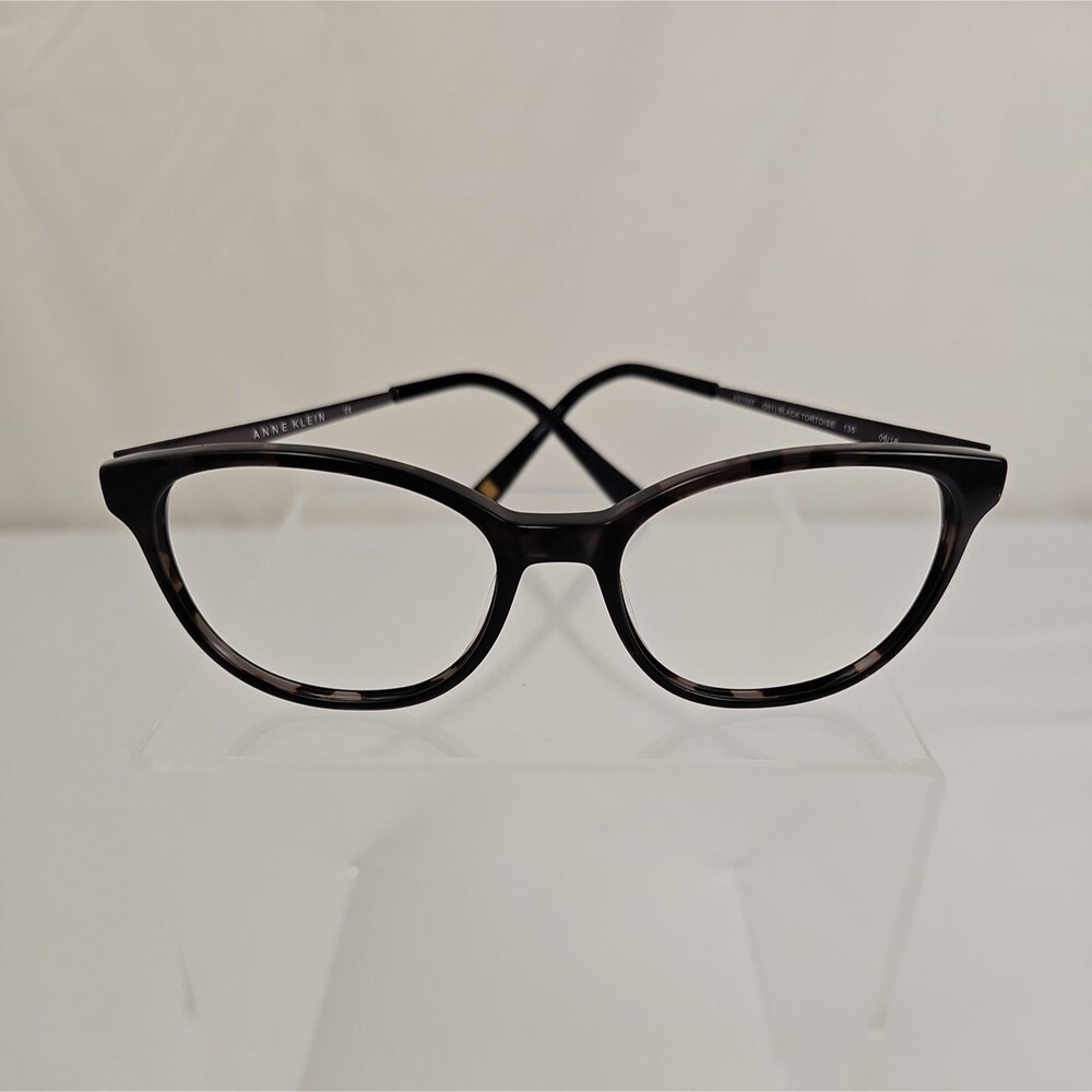 Anne Klein Eyeglasses AK7037 001 Black Tortoise 52-17-135 Cat Eye FRAMES ONLY